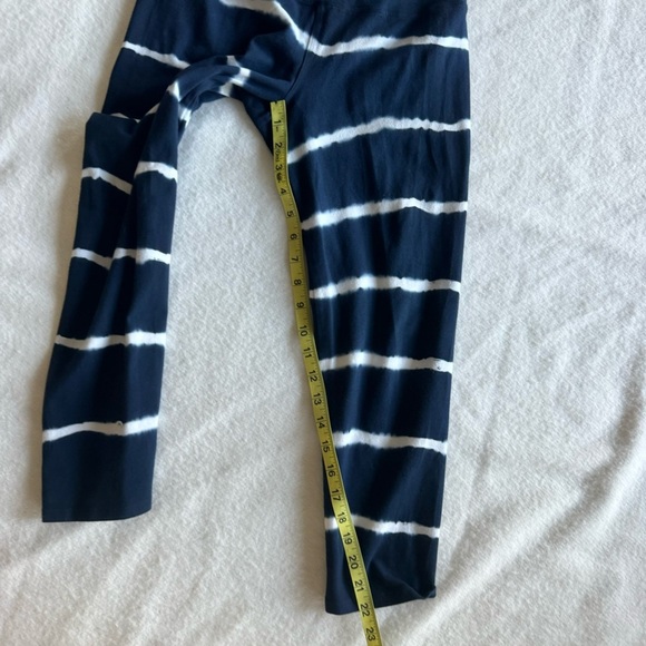 Hard Tail Rare Capris Cropped Leggings Tie Die Stripes Stretchy Size M - Picture 6 of 10